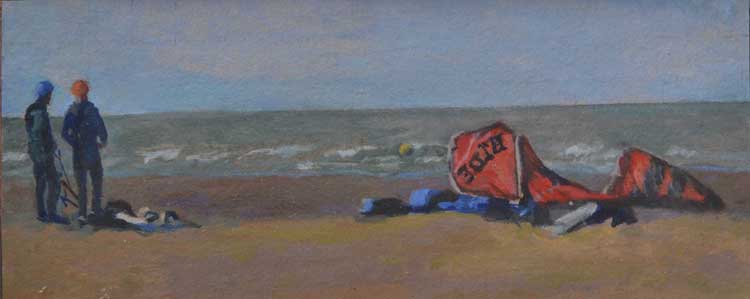 Sailboard, painting by John Morton